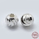925 Sterling Silver Corrugated Spacer Beads STER-K171-42S-01-1