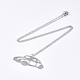 201 Stainless Steel Pendant Necklaces NJEW-T009-JN105-1-45-2