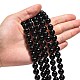 Chapelets de perles en pierre noire synthétique G-G088-10mm-5