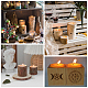 Set portacandele e candele in legno superdant AJEW-SD0001-13C-7