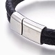 Leather Cord Bracelets BJEW-E350-06A-3