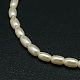 Eco-Friendly Glass Pearl Barrel Beads Strands X-HY-O001-A-03-2