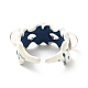 Акриловое кольцо-манжета с двойным глазом дракона RJEW-H111-02-3