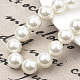 Brins de perles d'imitation en plastique écologique X-MACR-S285-4mm-05-3