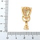 Латунные микро проложить кубического циркония раз за застежками KK-L289-001G-3
