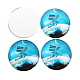 Starry Sky Printed Glass Half Round/Dome Cabochons X-GGLA-N004-20mm-D-3