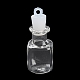 Colgantes de botella de los deseos de vidrio transparente GLAA-A010-01F-1
