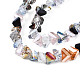 Electroplate Transparent Glass Beads Strands EGLA-N006-041-3