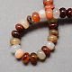 Dyed Natural Red Agate Stone Beads Strands G-105-10mm-05-2