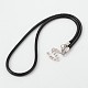 Leather Cord Necklace Making MAK-M010-04-1