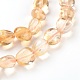 Chapelets de perles de citrine naturelle G-F575-12-2