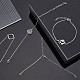 Unicraftale 12pcs 304 cadenas de caja de acero inoxidable / fabricación de pulseras de cadenas de Venecia MAK-UN0001-18-3