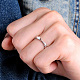 Shegrace 925 anello in argento sterling placcato rodio JR733A-01-4