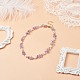 4 pz 4 stile naturale pietre preziose miste chip e collane di perline di perle impostate per le donne NJEW-JN04008-4