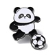 Sport-Thema Panda-Emaille-Pins JEWB-P026-A10-1