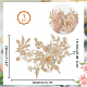 3d цветок органза полиэстер вышивка орнамент аксессуары DIY-WH0297-20E-2