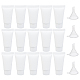 BENECREAT 30PCS Empty Plastic Soft Tube 5ml Refillable Squeeze Bottle Facial Cleaning Bottles Travel Cosmetic Bottle Container Kits with PP Plastic Screw Lid and 4 Pcs Funnel Hopper DIY-BC0011-48A-1