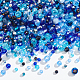 NBEADS 1025 Pcs 15 Styles Faceted Rondelle Glass Beads Kit EGLA-NB0001-27-1