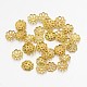 Filigree Multi-Petal Brass Bead Caps KK-N0088-07G-2