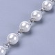 Chaînes de perles de verre teinté à la main AJEW-JB00486-01-1