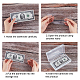 Nbeads 透明プラスチック記念紙幣収納袋  プラスチック記念紙幣収納ボックス付き  長方形  透明  17.1~17.3x8.3x0.01cm ABAG-NB0001-52-4