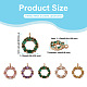 Bijoux pandahall 10pcs 5 couleurs en laiton micro pave breloques en zircone cubique KK-PJ0001-23-3