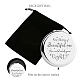 CREATCABIN Beautiful Compact Mirror Keep Shining Stainless Steel Encouraging Personalized Mini Makeup Pocket Travel Engraved Mirrors Silver for Friends Family Graduation Birthday New Year Gifts DIY-WH0245-018-5