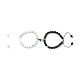 Ensemble de bracelets à breloques en forme de cœur en alliage magnétique BJEW-TA00165-1