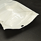 パールフィルムpvcジップロックバッグ  再封可能な包装袋  ハングホール付き  トップシール  長方形  ホワイト  19x11cm X-OPP-L001-02-11x19cm-3
