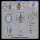 Sunnyclue 1 boîte de 54 breloques serpent 9 styles breloque cobra styles tibétains en alliage vipère boa constrictor breloques animaux pour la fabrication de bijoux breloques en vrac boucle d'oreille collier bracelet fournitures bricolage pour adultes TIBEP-SC0002-22-2