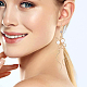 Benecreat 12 Stück echte 18 Karat vergoldete Ohrringhaken mit Zirkonia KK-BC0008-48-6