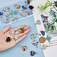SUPERFINDINGS 24Pcs 12 Style Natural & Synthetic Gemstone Chip European Dangle Charms Sets PALLOY-FH0001-83-4