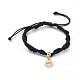 Bracelets de perle tressés en corde de polyester ciré coréen ajustable BJEW-JB04670-03-1