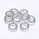 Plata antigua anillos de enlace de plata tibetana X-LF1419Y-1