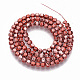 Electroplated Non-magnetic Synthetic Hematite Beads Strands G-S365-003B-3