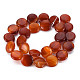 Fili di perline agata rosso naturale G-S359-348-2