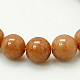 Chapelets de perles rondes en jade de Mashan naturelle G-D263-6mm-XS27-1