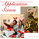 Christmas Theme Alloy Enamel Mobile Straps HJEW-AB00092-7