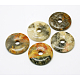 Donut / Pi Disc natürliche Edelstein Anhänger G-L234-40mm-06-1