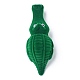 ベルベットのリングボックス  プラスチック付き  ワニ  濃い緑  11.2x4.3x3.8cm VBOX-F004-12-4