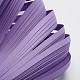 クイリングペーパーストリップ  紫色のメディア  530x5mm  約120ストリップ /袋 DIY-J001-5mm-B06-1
