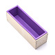 Juegos de moldes de jabón de madera de pino rectangular DIY-F057-04B-2