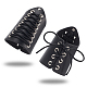 NBEADS 1 Pair Black Leather Cycling Wrist Guards AJEW-WH0248-457B-1