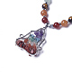 Natural & Synthetic Gemstone Pendant Necklaces NJEW-G324-A-3