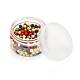 300Pcs 5 Colors Christmas Theme Baking Painted Glass Pearl Round Beads HY-FS0001-02-8