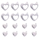 8 pièces 4 styles coeur creux avec mot STAS-CJ0001-223-1
