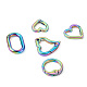10 шт. 5 стильных пружинных кольца из цинкового сплава PALLOY-GN0001-02-2