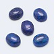 染めの天然ラピスラズリ宝石の楕円形のカボション  ブルー  16x12x5mm G-J329-17-12x16mm-2