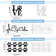 SUPERFINDINGS 6Sheets 6 Style Waterproof PET Decoration Sticker DIY-FH0004-48-2