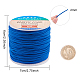 Benecreat 2 mm 55 yardas cordón elástico rebordear hilo elástico tejido cordón para manualidades de joyería (azul real) EW-BC0002-26-7